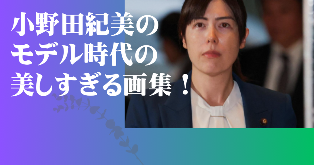 小野田紀美 モデル時代 画像